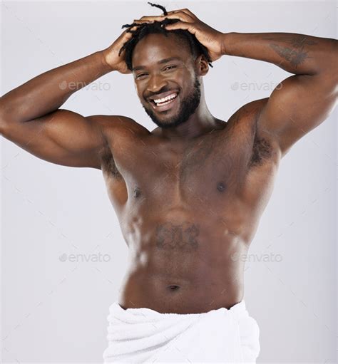 Naked Black Man Blank Template